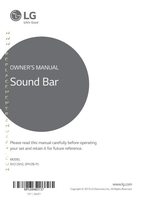 LG SH2 Sound Bar System Operating Manual